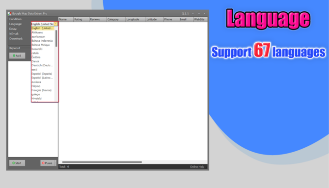 Google Map Data Extractor with Multi-Language-Full Reseller