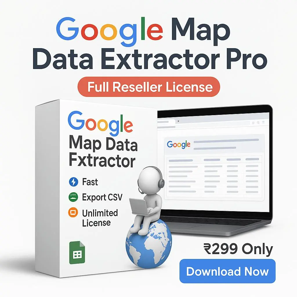 Google Map Extractor + Reseller Liscence