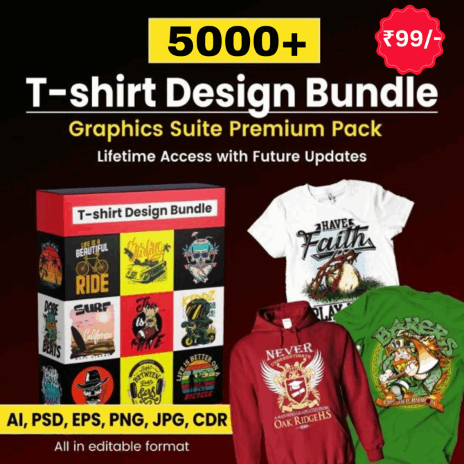 Stunning 5000+ T-Shirt Designs