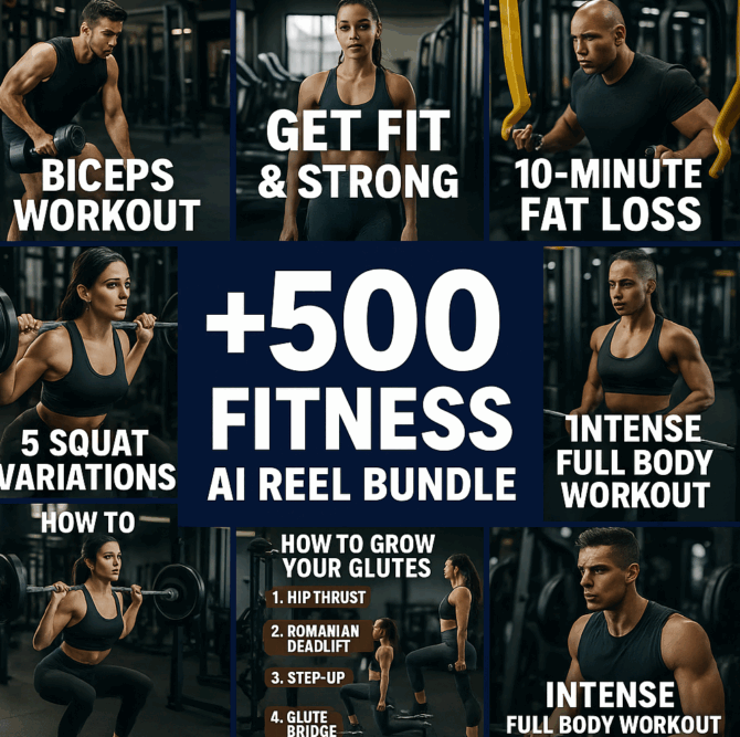 500+ Fitness AI Bundle