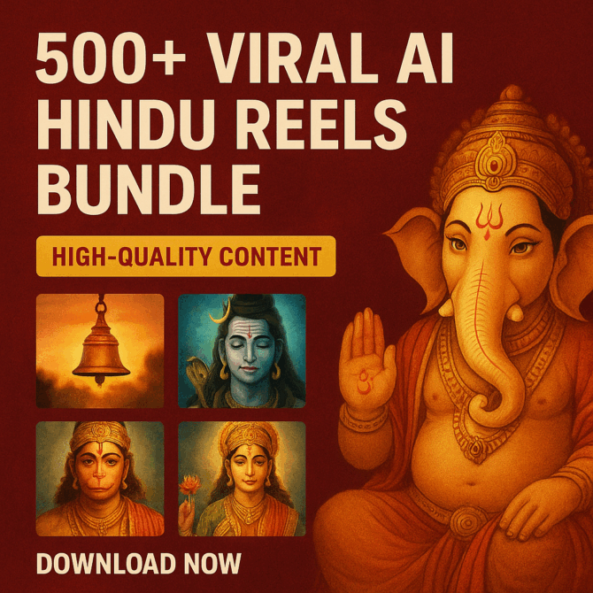 500+ VIRAL AI Hindu Reels Bundle