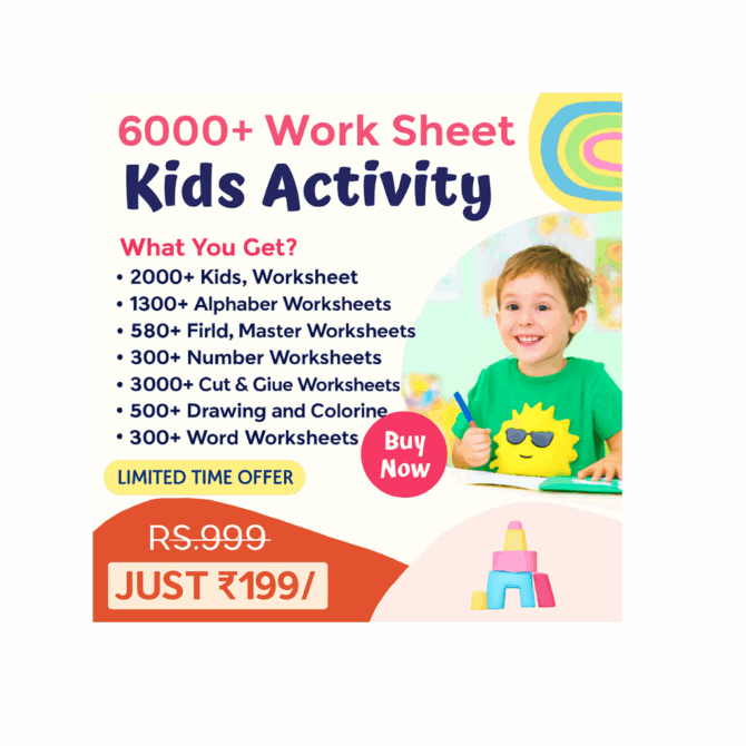 6000+Kids Activity Worksheet