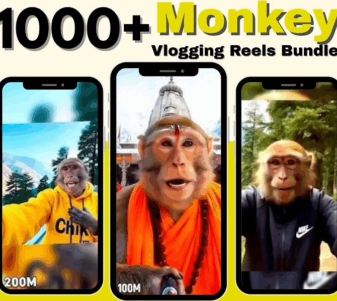 Best AI Monkey Vlogging Clips — 500+ Funny Animal Shorts