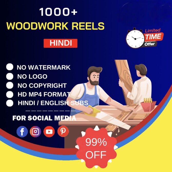 1000+ Wood work Reels Bundle