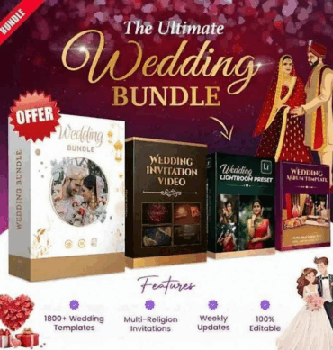 Ultimate Wedding Bundle | Wedding Album Templates