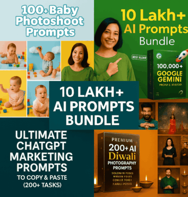 Mega AI Prompt Bundle for Marketing, Content & Photoshoots