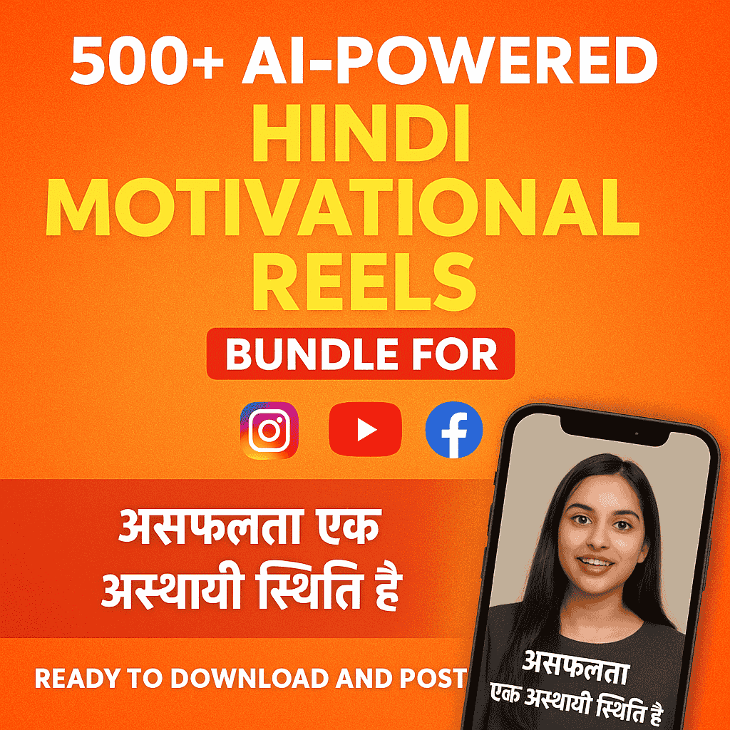 500+ AI High-Quality Motivation Reels for Content Creators