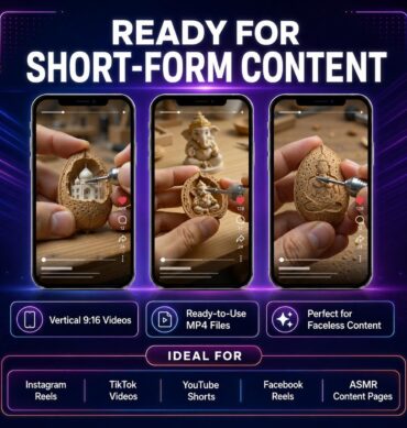 100+ AI Carving Reels Bundle – Ready-to-Use ASMR Videos