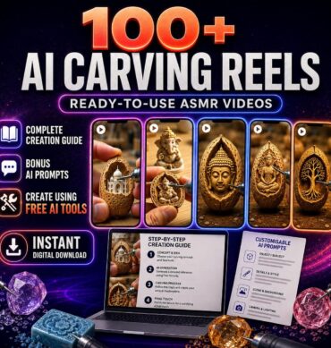 100+ AI Carving Reels Bundle – Ready-to-Use ASMR Videos