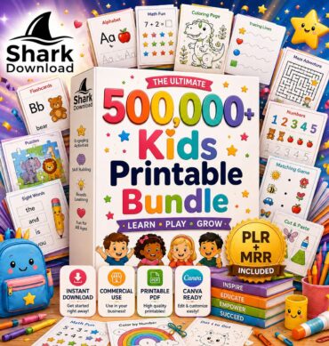 500,000+ Kids Learning Worksheets Mega Bundle