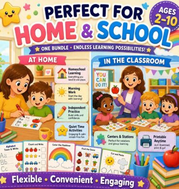 500,000+ Kids Learning Worksheets Mega Bundle
