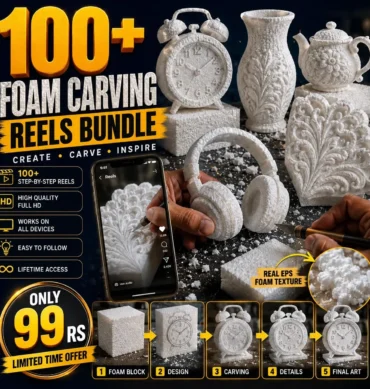 100+ Foam Carving Reels Bundle
