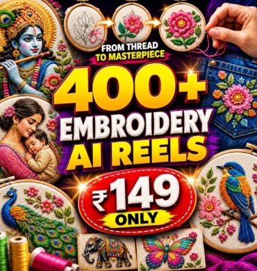 400+ AI Embroidery Reels – Creative & Viral Video Bundle