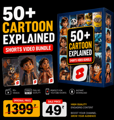 50+ Cartoon Explained – YouTube Shorts Video Bundle